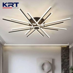 Plafonnier LED design araignée noir