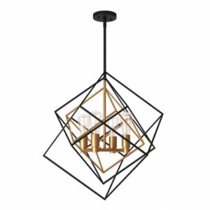 Suspension design étoile noire à câbles rayonnants