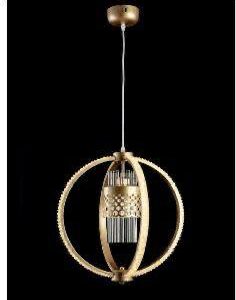 Suspension cage dorée boule mesh
