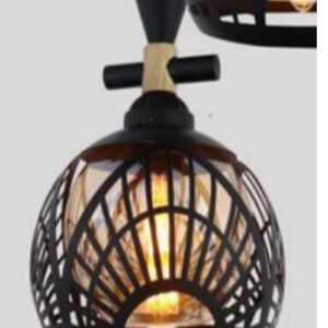 Suspension cage noire diamant
