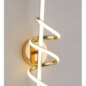 Applique murale spirale dorée LED