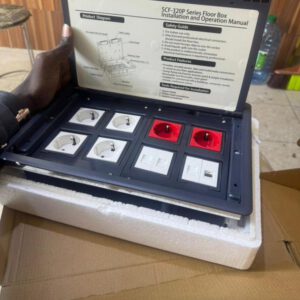Boîtier de sol multiprises SCF-320P (bloc de 8)