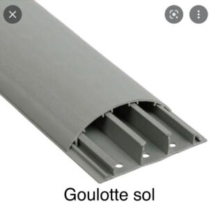 Goulotte de sol électrique